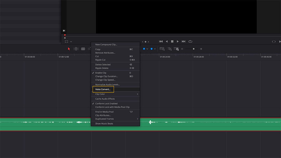 ia davinci resolve miglioramento voce
