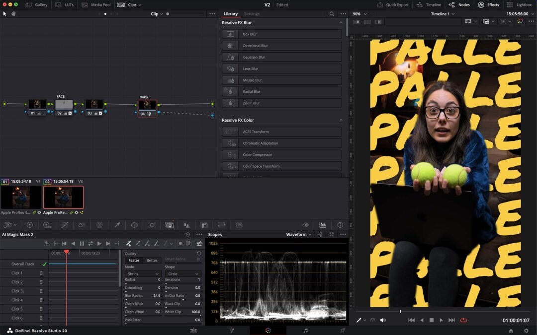 Maschere Davinci Resolve: Magic Mask in Fusion per non perdere il lavoro fatto